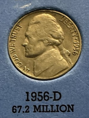 1956 D Jefferson Nickel   #B315   Buy 10 Get 40% Off   Mix&match