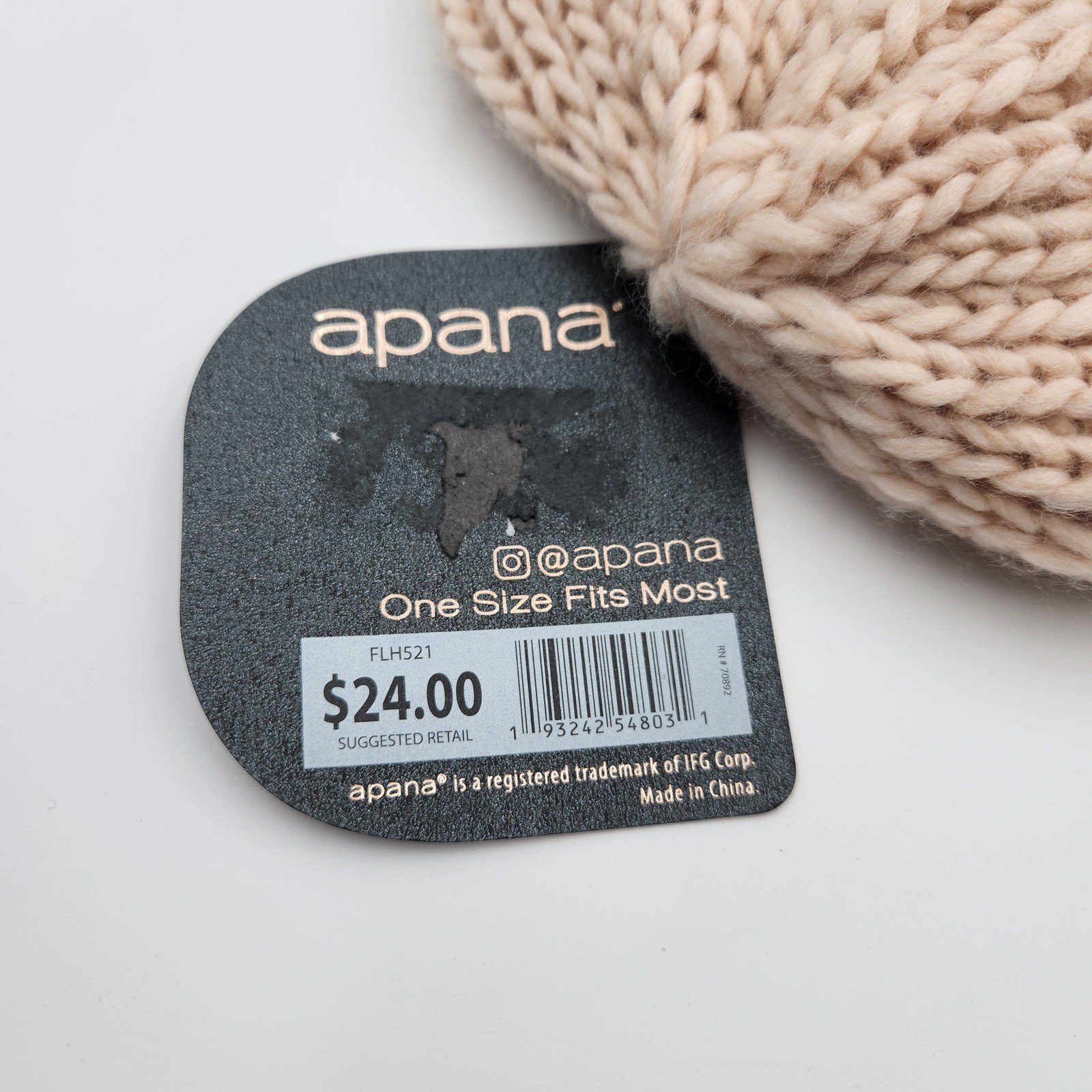 Beanie Hat With Pom Pom & Chunky Beanie Fleece Lined Bundle Winter Warm Hats