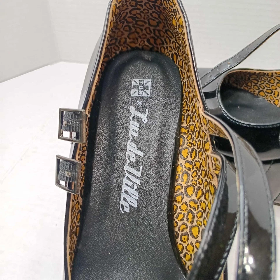 T.U.K. Zapatos de salón y Lux De Ville Star charol negro talla 7 nuevos sin caja Foto 2 de 4