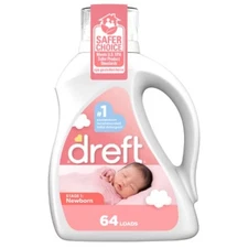 Dreft Original Stage 1: Newborn HE Liquid Laundry Detergent 64 Loads- 92 fl oz
