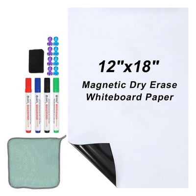 Whiteboardpapier magnetisch abwischbar 12''x18'', für Whiteboard