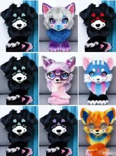 Fursuit Long Fur Husky Fox Mascot Head Party Halloween Fur Cosplay-Promotion