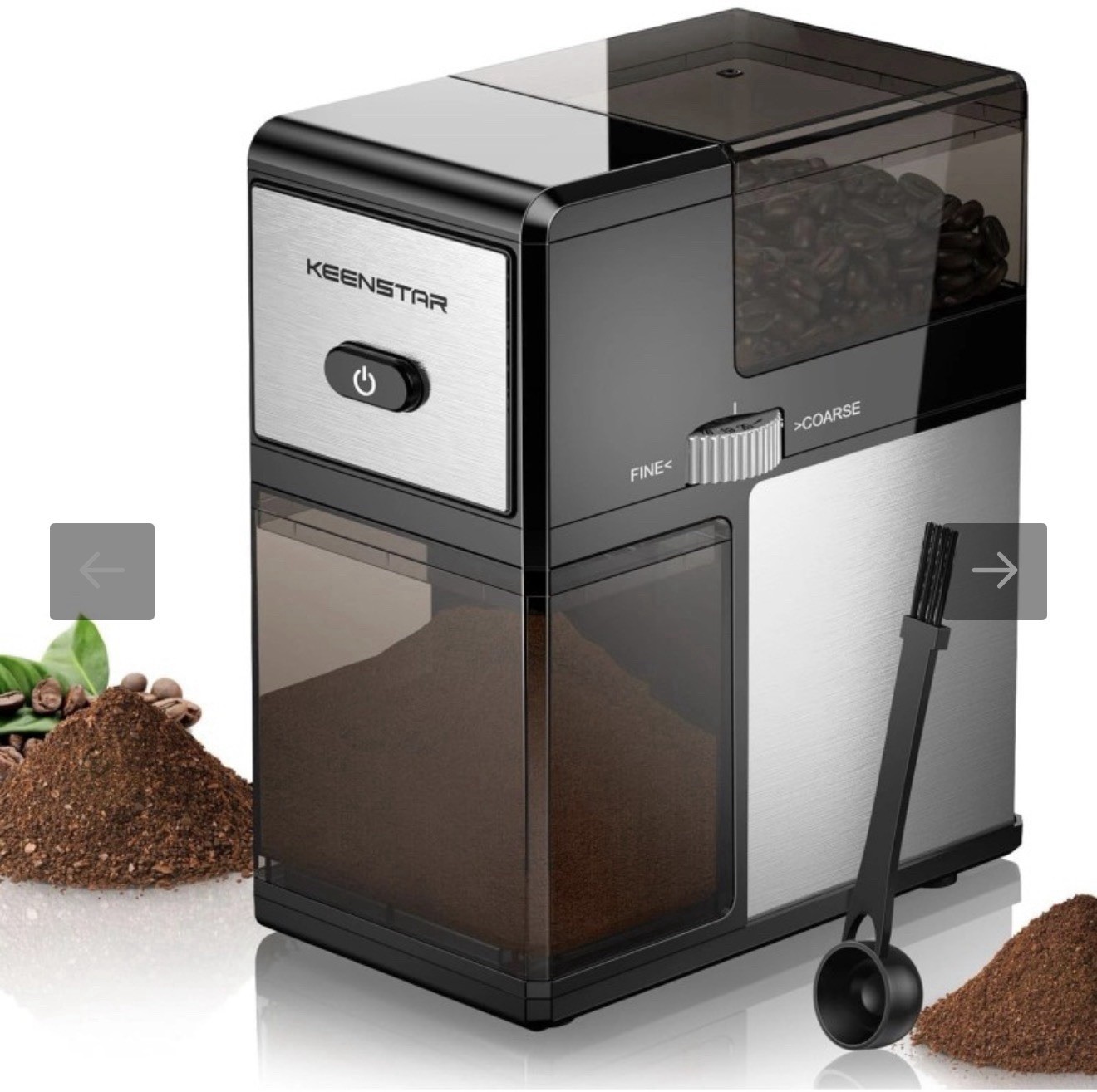 Electric Burr Coffee Grinder for French Press, Drip, Espress