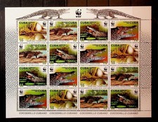 CENTRAL AMERICA Sc 4345a NH MINISHEET OF 2003 - WWF - CROCODILE