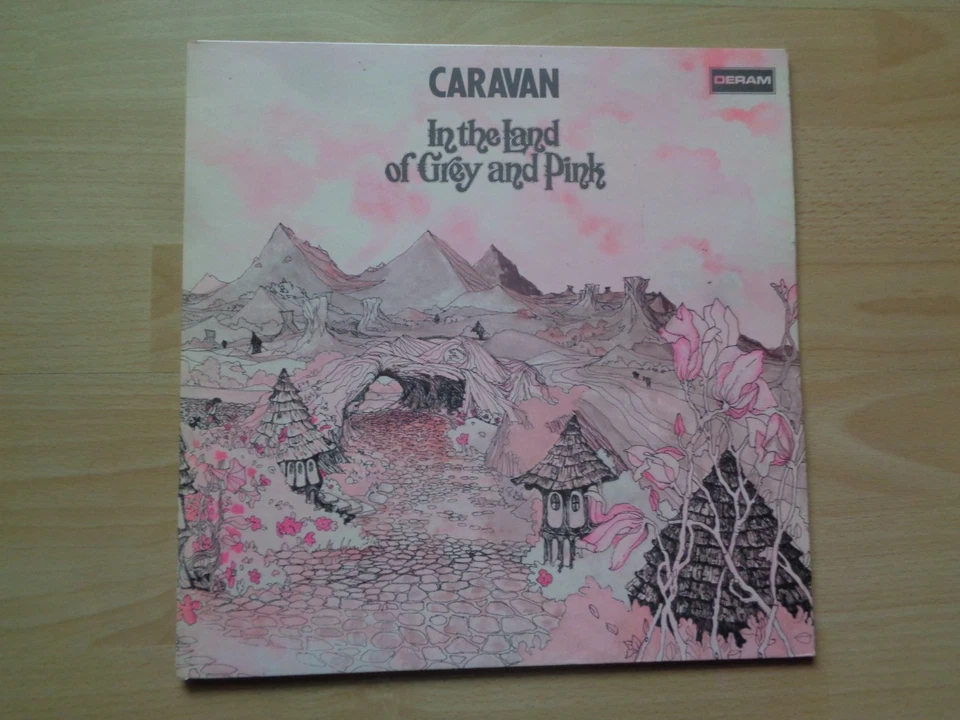 LP CARAVAN - IN THE LAND OF GREY AND PINK 1971 uk DERAM gatefold PROG-ROCK fotos - Immagine 2 di 4
