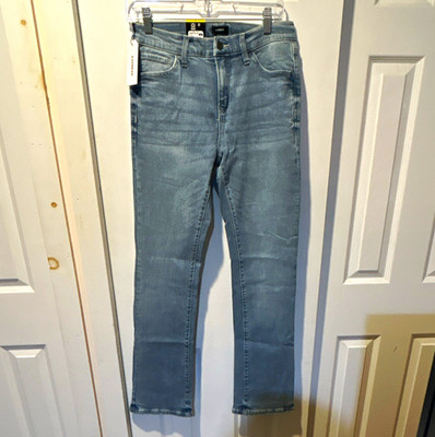 Express Women s Bootcut Jeans Size 8 Light Wash Blue Solid Denim Regular Fit