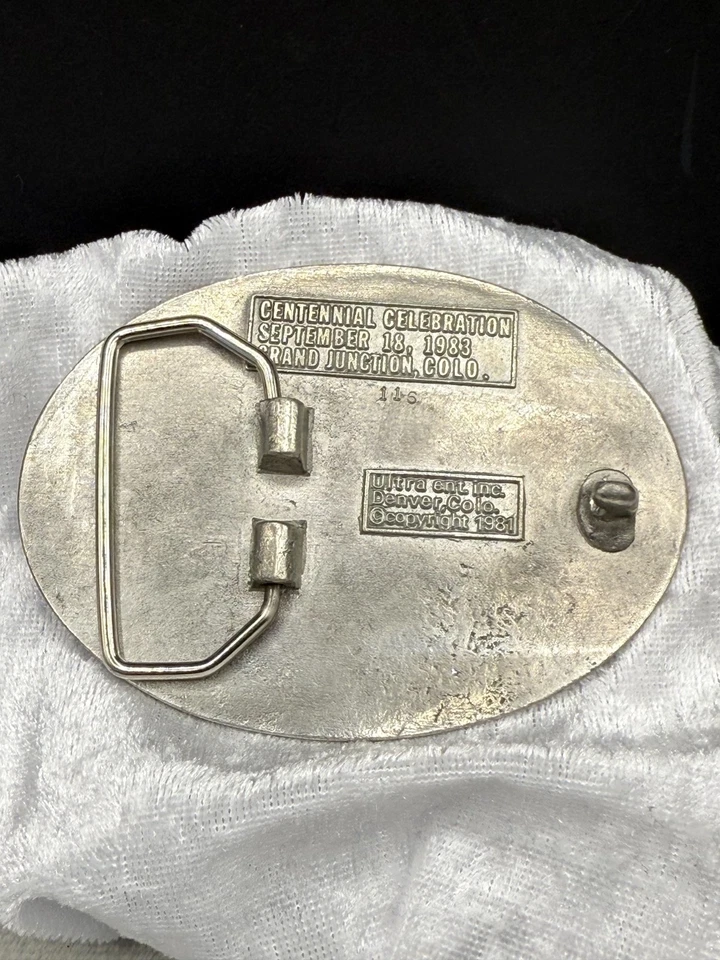 Hebilla de cinturón masónico vintage Mesa 55 tono plata regalo papá Foto 2 de 4