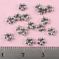 200pcs 4.5mm Tibetan Silver Star Bead Spacer H0518