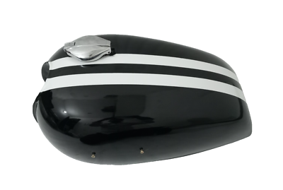 和*ん様 バイクタンク CB550 CB500 Honda CB550 Black Painted With Racing Stripes Fuel Petrol Tank