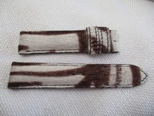 krieger GENUINE cow haircalf zebra  print  watchstrap watch band strap 19 MM bro