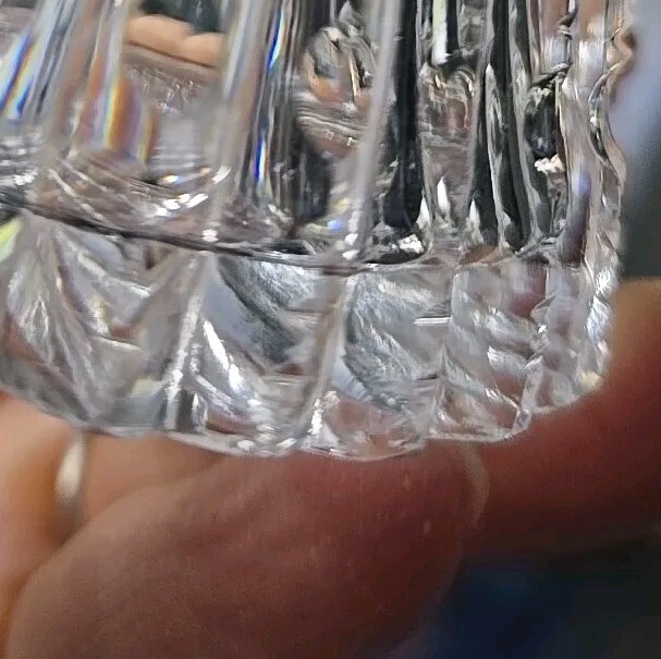 Cruet Decanter American Brilliant Period Cut glass Crystal 6" Missing Stopper 