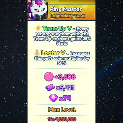 Bubblegum Simulator Infinity Pets. Shiny, Mythic, Secret, Max. New Update Here! - Picture 24 of 97