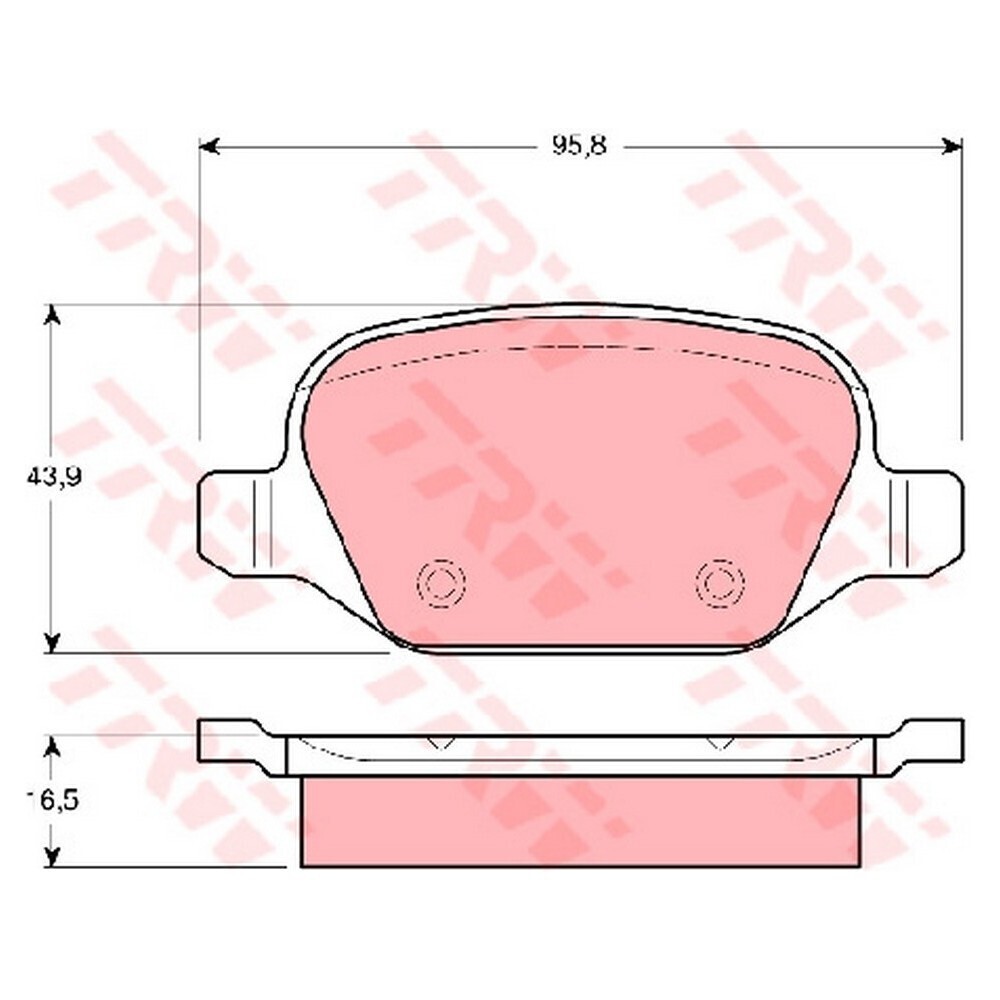 New Genuine TRW Brake Pads Rear For Hyundai I40 VF GDB1396 eBay