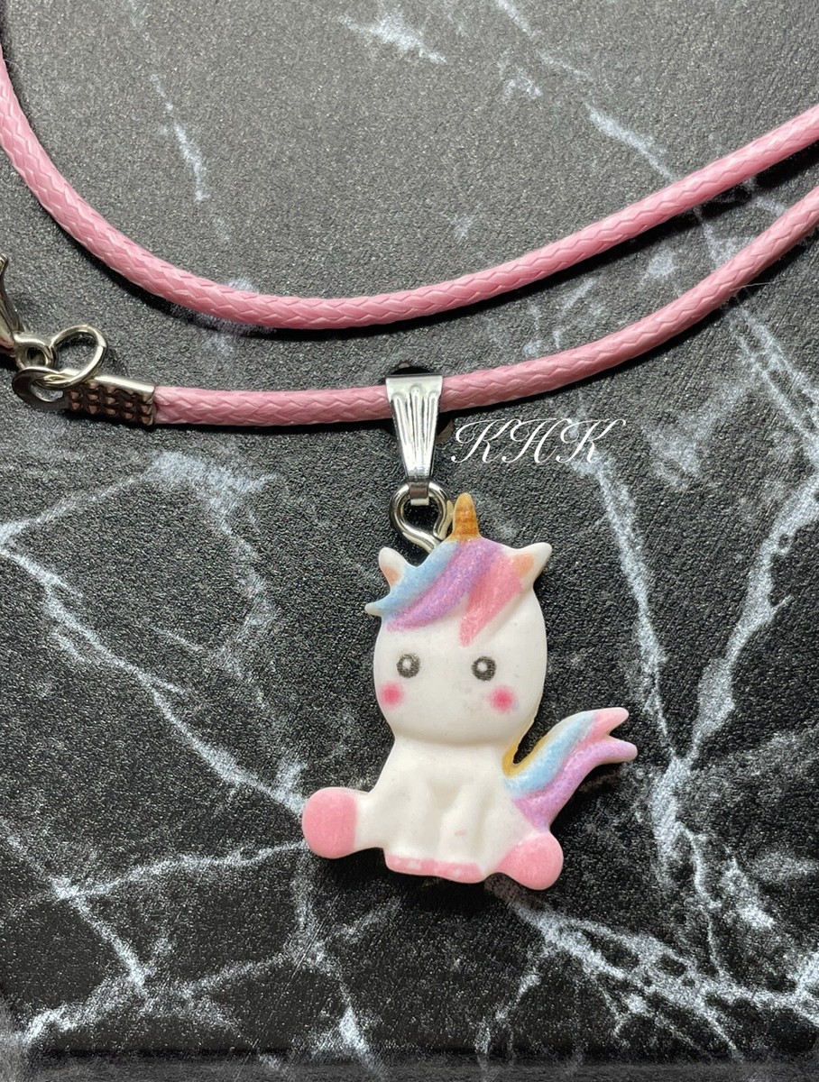 Pink Unicorn Locket Necklace Pink Unicorn Necklace Pendant