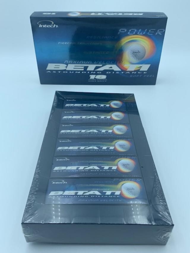 Intech Beta TI - 18 Thin Cover Golf Balls Maximum Velocity Astounding Distance