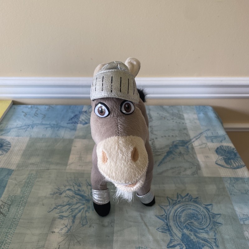 Nanco Dreamworks “SHREK THE THIRD” Donkey Knight Plush 12” Stuffed Animal
