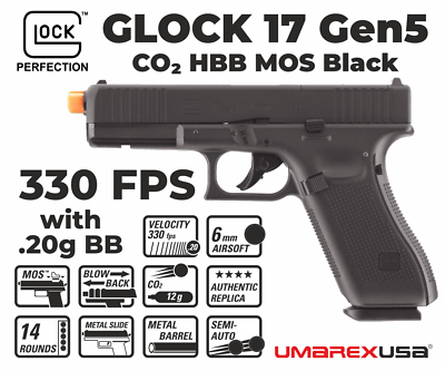 Umarex Glock 17 Gen 5 MOS Half-Blowback 6mm CO2 Airsoft Pistol