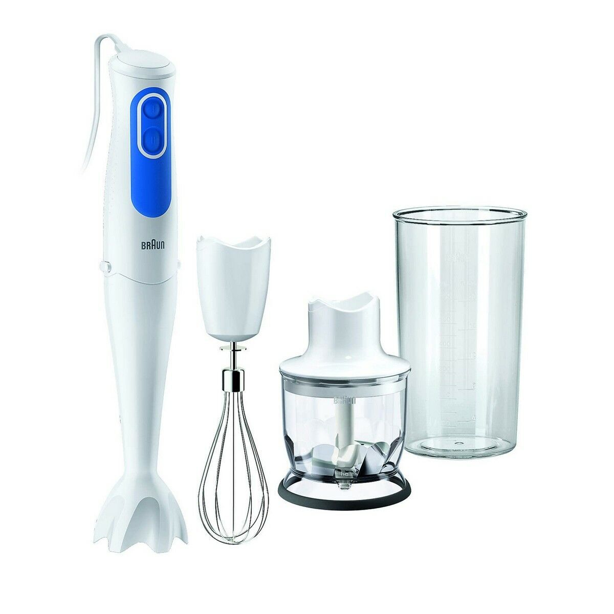 Frullatore ad Immersione Braun MQ 3025 WH Bianco Bianco/Blu 700 W