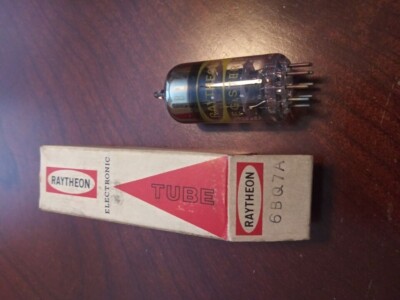 RAYTHEON 6BQ7A Audio Electronic Vintage Radio TV Valve HAM Vacuum NOS Tubes