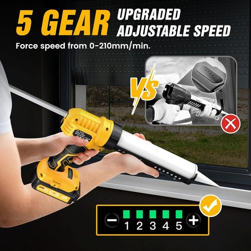 TaskStar 21V-Akku Silikonpistole Kartuschenpresse Glaskleber Kartuschenpistole - Bild 7 von 9