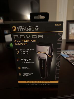MicroTouch Titanium Rovor All Terrain Electric Shaver, Black Brand New In box
