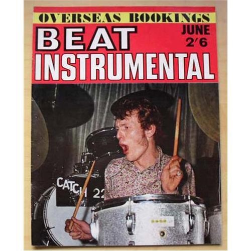 CREAM BEAT INSTRUMENTAL MAGAZINE JUNE 1967 GINGER BAKER COVER WITH MORE INSIDE +