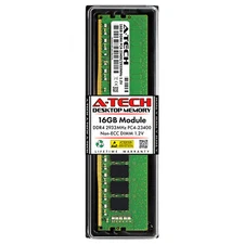 A-Tech 16GB PC4-23400 Desktop DDR4 2933 Non-ECC DIMM 288-pin Memory RAM