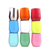 12 oz 2 Pack Stainless Steel Vacuum Insulated Coffee Tumbler with Lids & Straws