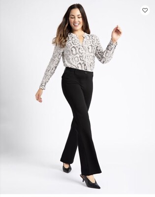Betabrand Black Dress Pant Yoga Pants 