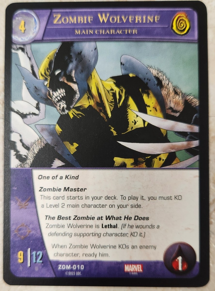 阿*郎様 サンフランシスコ 限定 zombie ゾンビ PSA10 ZOM-010 ZOMBIE WOLVERINE Upper Deck Marvel VS System MARVEL