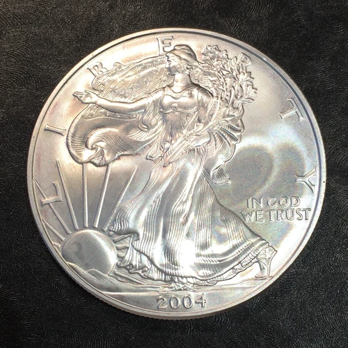2004 Uncirculated American Silver Eagle US Mint Issue 1oz Pure Silver #o220