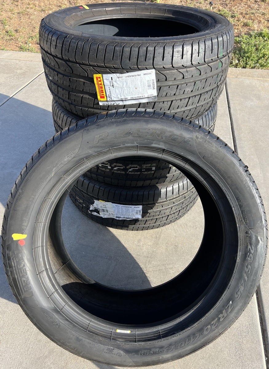 FOUR 295/45ZR20 Pirelli P Zero Run Flat RFT Tires GC SRT/Trackhawk