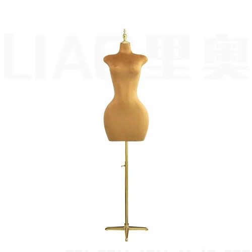 Velvet Half Body Mannequin Female Upper Body Dress Form Clothes Display - Bild 7 von 10