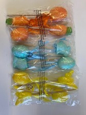 lot of 12 Easter floral picks glitter sequins 8" eggs, bunnies , bees carrots