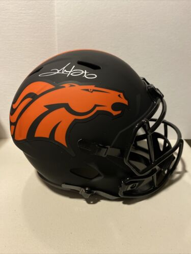 Clinton Portis Signed Broncos Full-Size Eclipse Alternate Speed Helmet Beckett - Picture 1 of 8