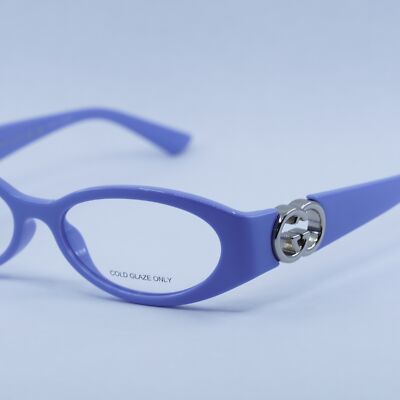 ?️ New Gucci GG1693O 003 Eyeglasses - Violet with Silver Frame GUCCI Oversized Reading Glasses GG1193O 003 56-18 Violet  main image 2