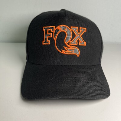 Fox Factory Shox Authentic 6-Panel Snapback Hat - Adult Unisex Cap -excellent-