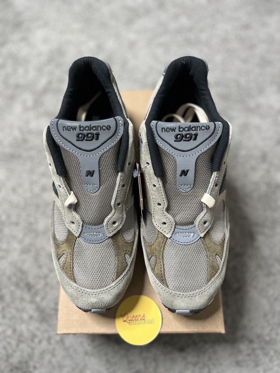 Size 6.5M (8W) - New Balance 991 x JJJJound MiUK Grey Olive - W991JJA