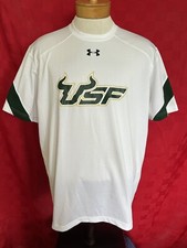 White USF South Florida Bulls Under Armour Size XL Football Shirt Team Issued