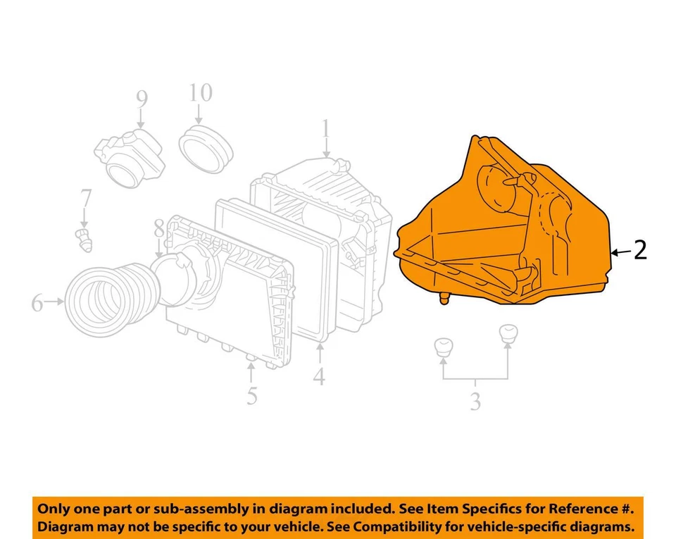Conjunto de filtro de aire usado se adapta a: Buick Century 2000 grado A Foto 4 de 4