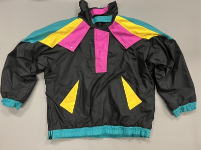 Vintage 90s OTELLO PELLE Reversible Black Ski Snowboard Jacket