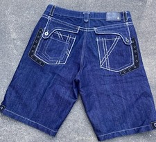VTG Most Official Seven Denim Shorts Mens 38 Baggy Jorts Y2K Streetwear Hip Hop
