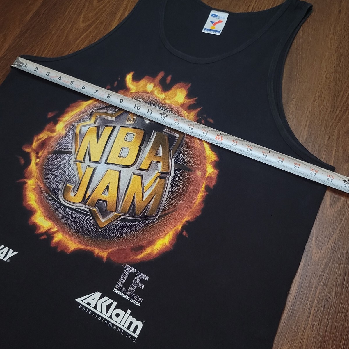 Vintage 90s NBA Jam Video Game Promo Tank top Shirt XL Sega