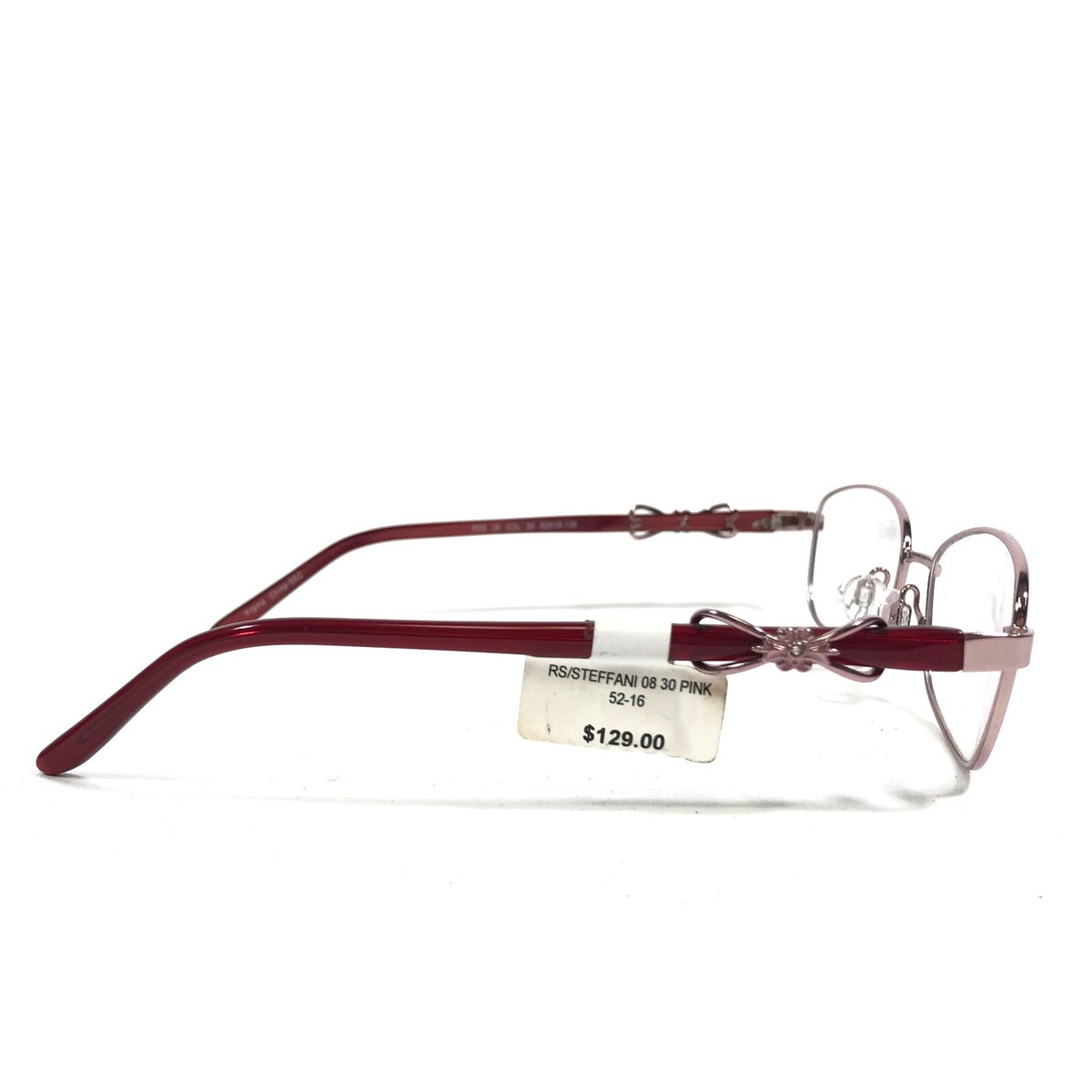 Roberto Steffani RSS 08 COL 30 Eyeglasses Frames Red Pink Square Roberto Steffani RSS 08 COL 30 Eyeglasses Frames Red Pink  main image 3