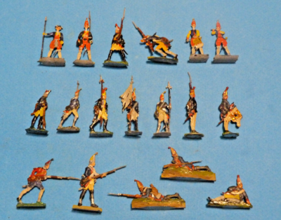 Plat d'Etain - Empire - Figure 42x Soldats Empire