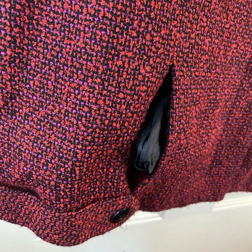 Blazer VINTAGE Norton McNaughton Mujer 12 Bouncle Tweed Elegante Negocios Informal Foto 4 de 4