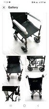 DRIVE Aluminum Transport Wheelchair Chair Black ATC17