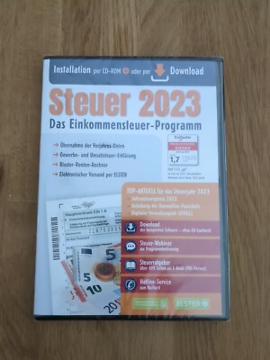 Aldi Steuer 2023 EinkommensteuerProgramm CD und Download