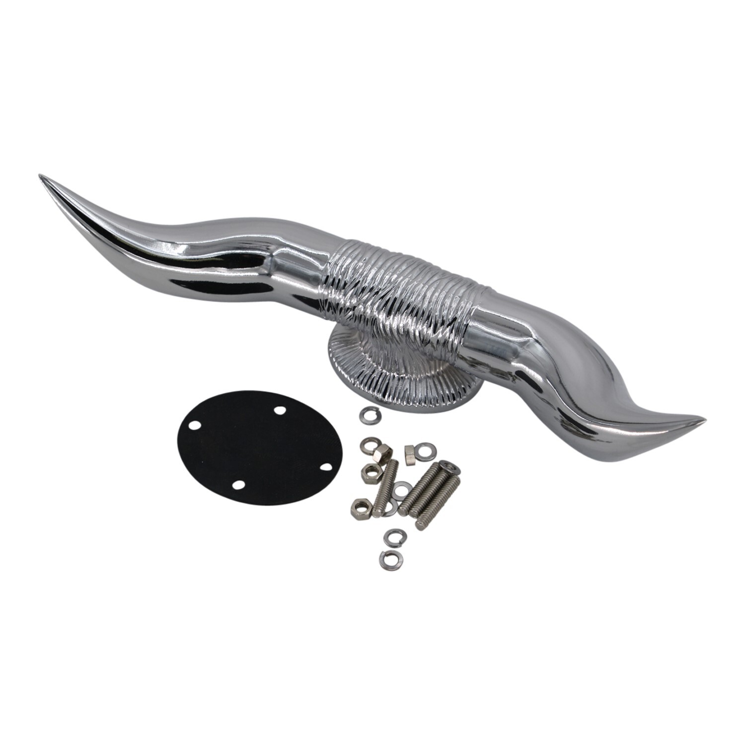 Chrome Bugler Swan Hood Bonnet Ornament Peterbilt Kenworth Truck - Foto 7