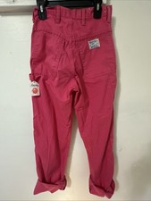 Vtg Wrangler Hot Pink Pants Women  s Juniors Sz 7 Hot Pink USA Made 25" Waist A2